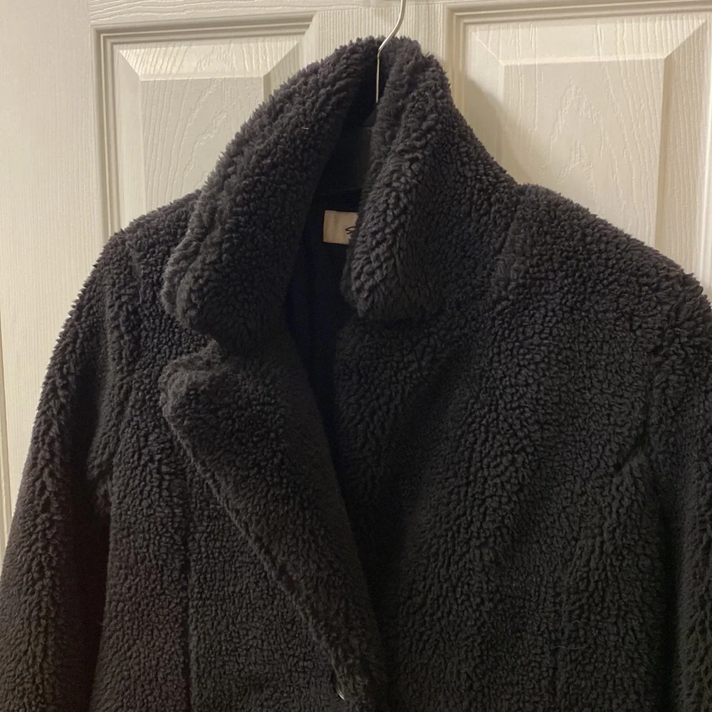 NWT Black Teddy Coat - Picture 8 of 12